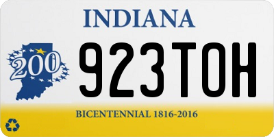 IN license plate 923TOH