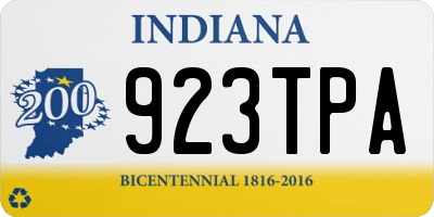 IN license plate 923TPA