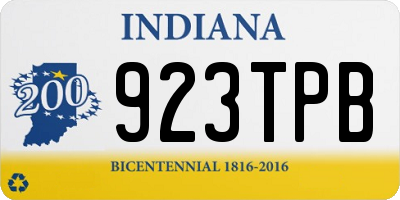 IN license plate 923TPB
