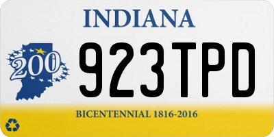 IN license plate 923TPD
