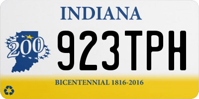 IN license plate 923TPH