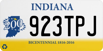 IN license plate 923TPJ