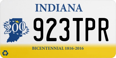 IN license plate 923TPR