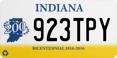 IN license plate 923TPY