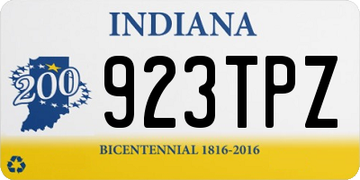 IN license plate 923TPZ