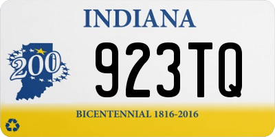 IN license plate 923TQ