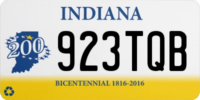 IN license plate 923TQB