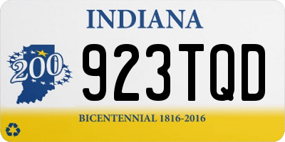 IN license plate 923TQD