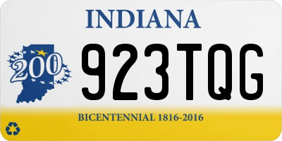 IN license plate 923TQG