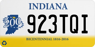 IN license plate 923TQI