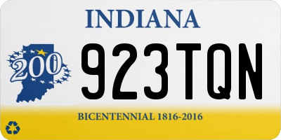 IN license plate 923TQN
