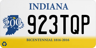 IN license plate 923TQP