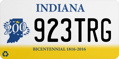 IN license plate 923TRG