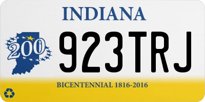 IN license plate 923TRJ