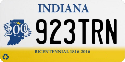 IN license plate 923TRN