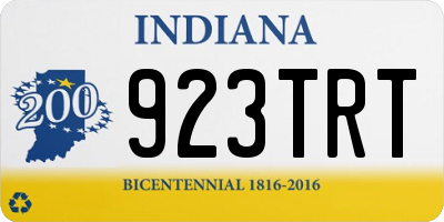 IN license plate 923TRT