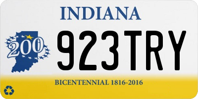 IN license plate 923TRY