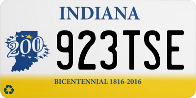 IN license plate 923TSE
