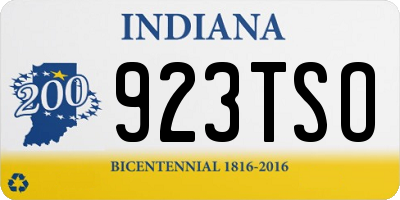 IN license plate 923TSO