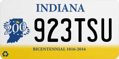 IN license plate 923TSU