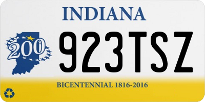 IN license plate 923TSZ