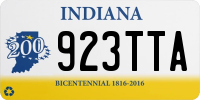 IN license plate 923TTA