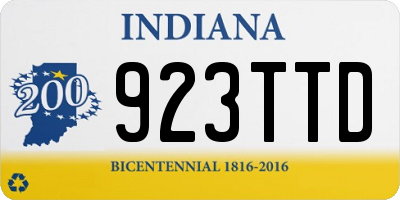IN license plate 923TTD