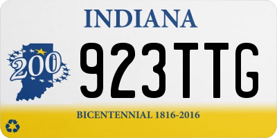 IN license plate 923TTG
