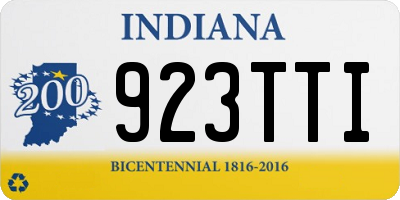 IN license plate 923TTI