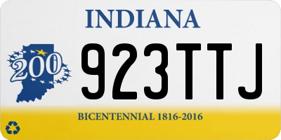 IN license plate 923TTJ