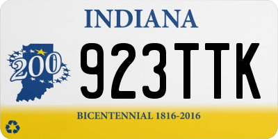 IN license plate 923TTK