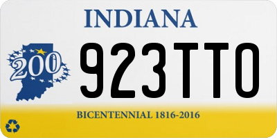 IN license plate 923TTO