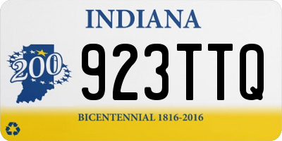 IN license plate 923TTQ