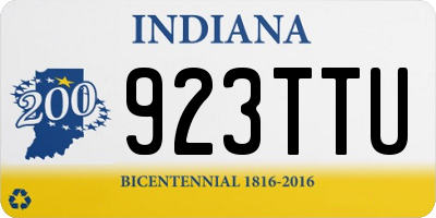 IN license plate 923TTU