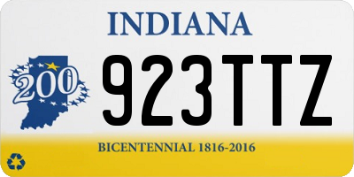 IN license plate 923TTZ