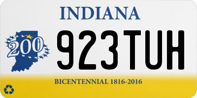 IN license plate 923TUH
