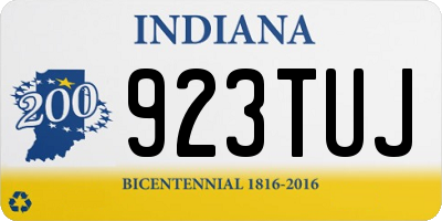 IN license plate 923TUJ