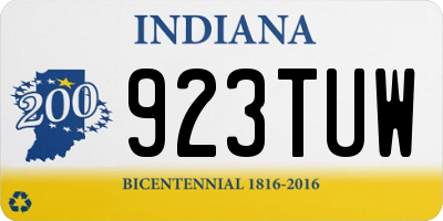 IN license plate 923TUW