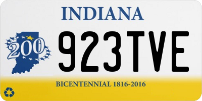IN license plate 923TVE