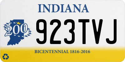 IN license plate 923TVJ