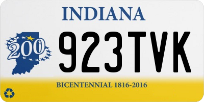 IN license plate 923TVK