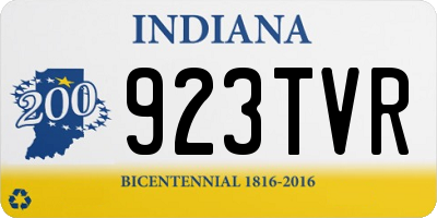 IN license plate 923TVR