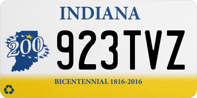 IN license plate 923TVZ