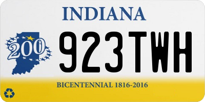 IN license plate 923TWH