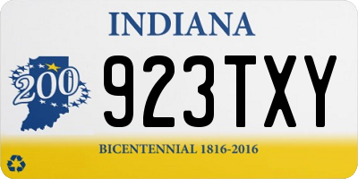 IN license plate 923TXY