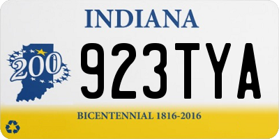 IN license plate 923TYA