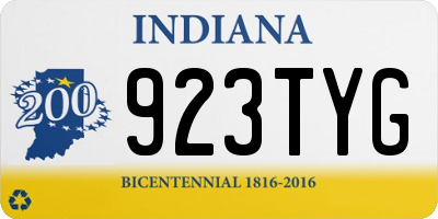 IN license plate 923TYG