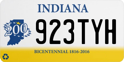 IN license plate 923TYH