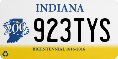 IN license plate 923TYS