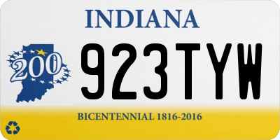IN license plate 923TYW